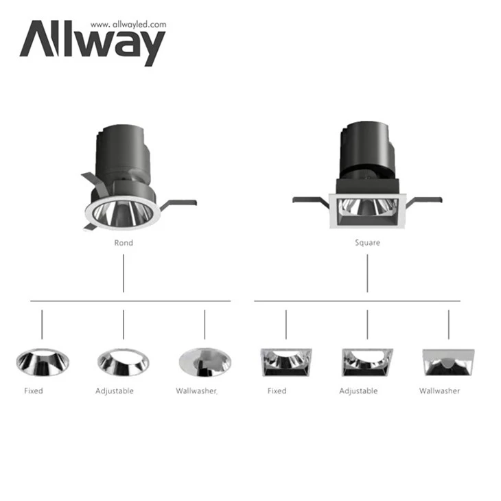 ROUND SQUARE ADJUSTABLE& FIXED COB DOWNLIGHT